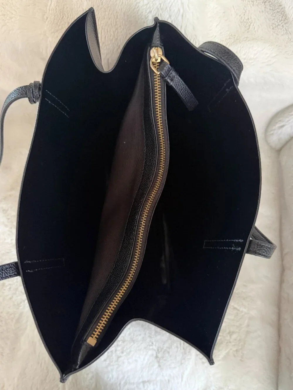 Marc Jacobs The Grind Black Leather Tote Shoulder Bag